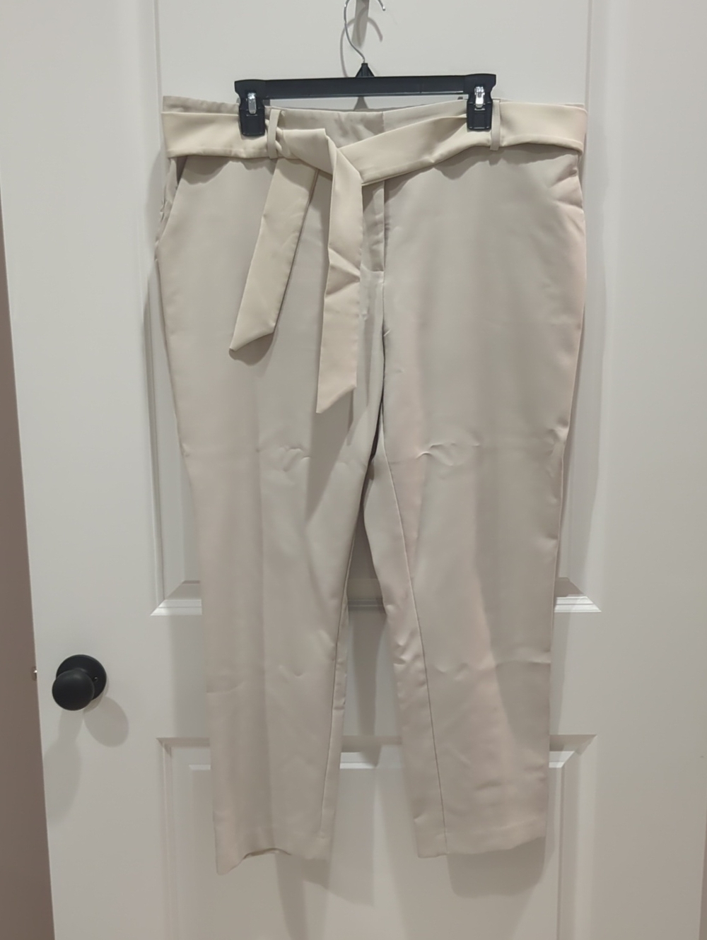 Studio Cream High-Waist Trousers